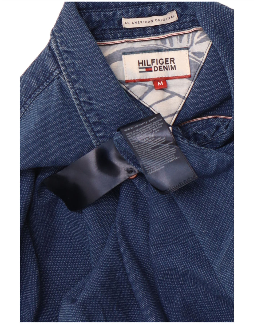 Camisa TOMMY HILFIGER Hombre Azul Medio Algodón