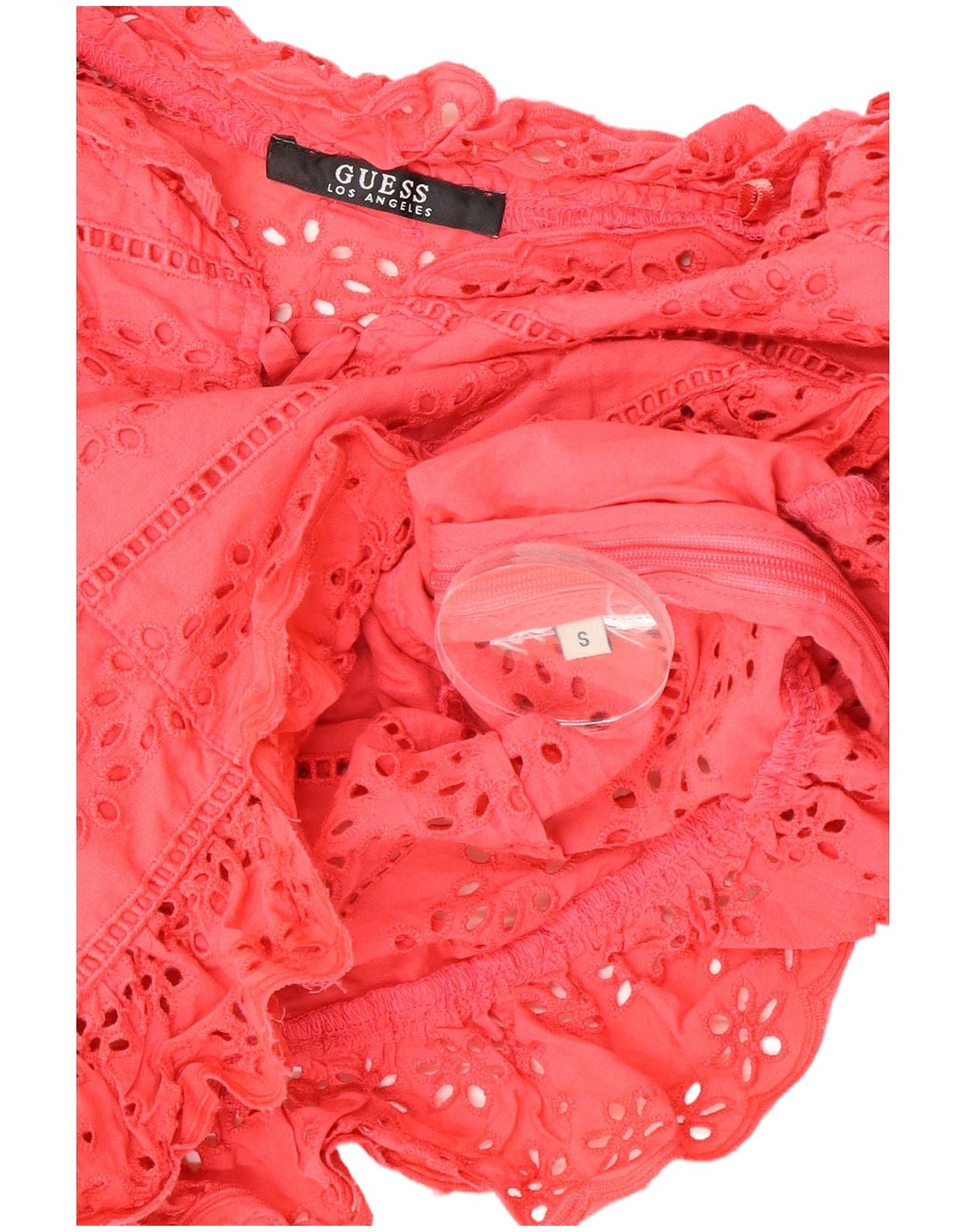 Guess Blusa Corta para Mujer Top UK 10 Small Pink