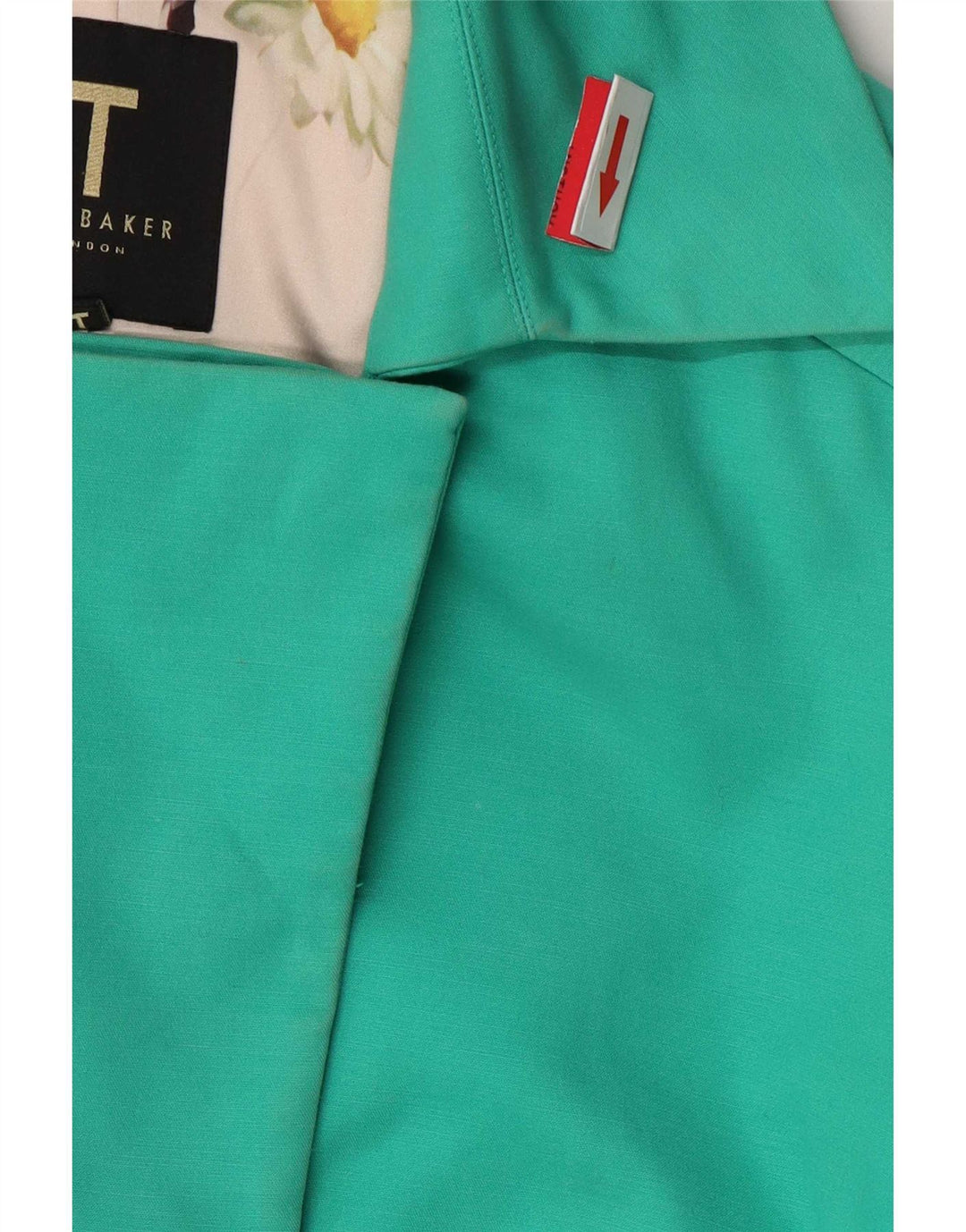 Ted Baker Gabardina para mujer talla 2 pequeña algodón verde