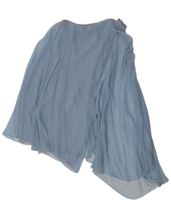 Falda Asimétrica Vintage Mujer W30 Azul Medio