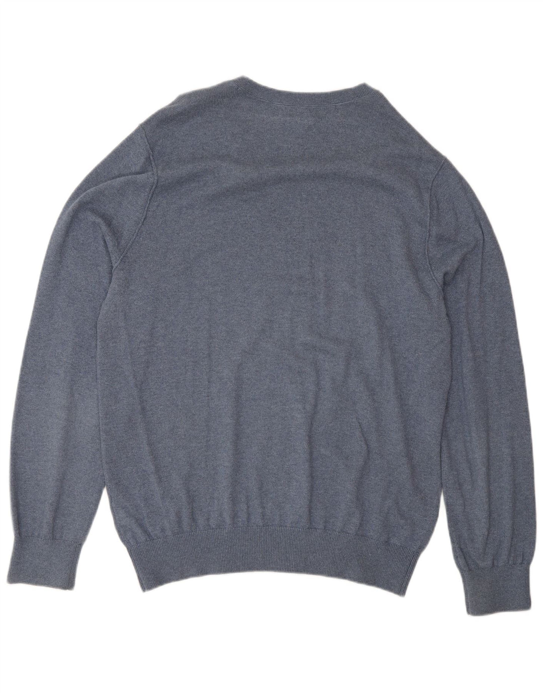Banana Republic Jersey con Cuello en V para Hombre de algodón Azul Medio