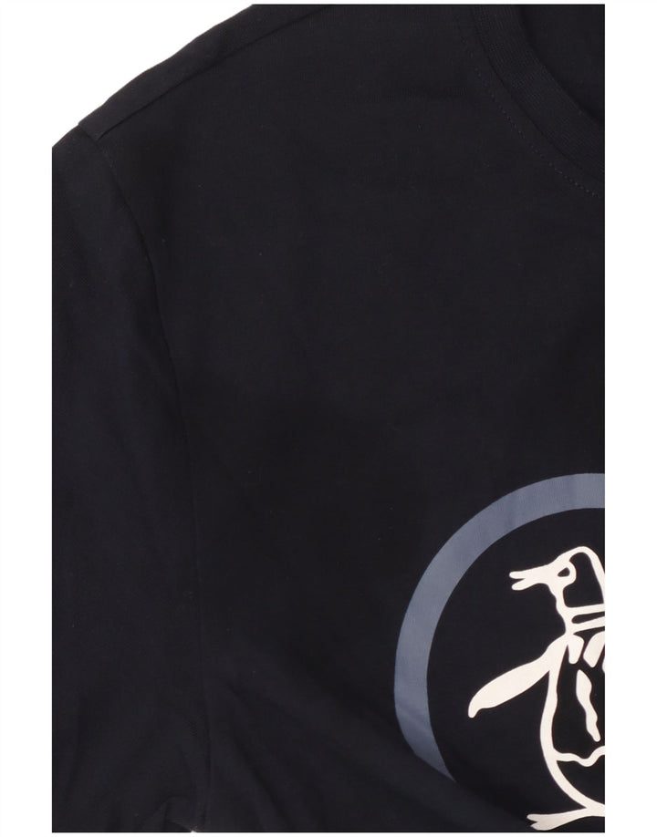 Penguin - Camiseta gráfica para hombre, talla mediana, azul marino
