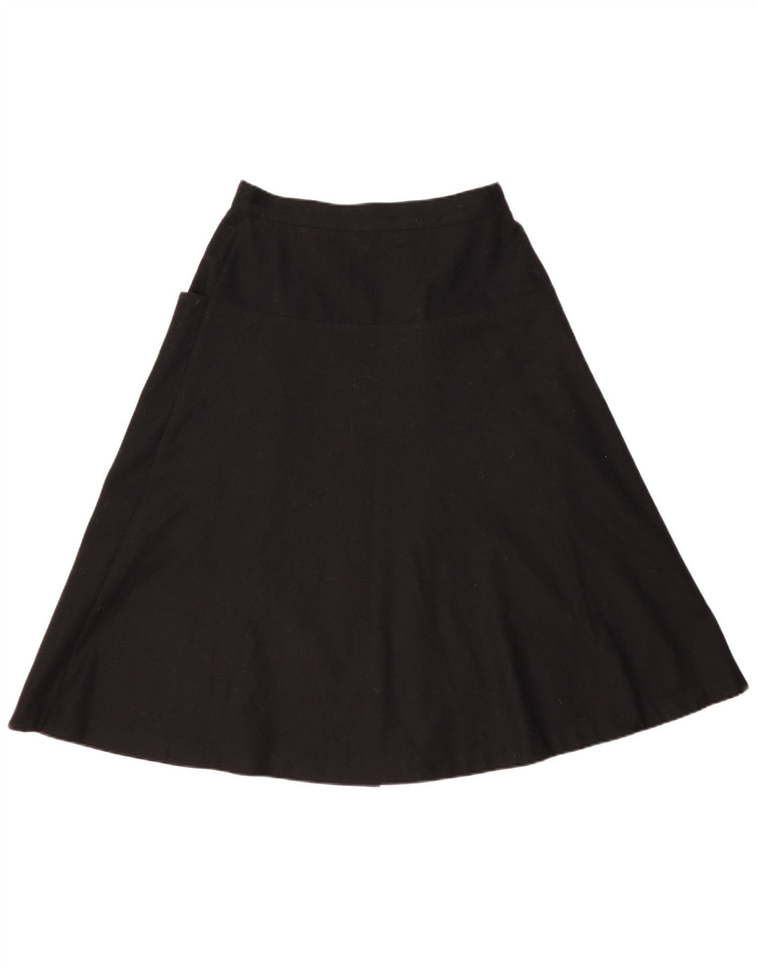 VINTAGE Falda acampanada para mujer W30 Mediana Negra
