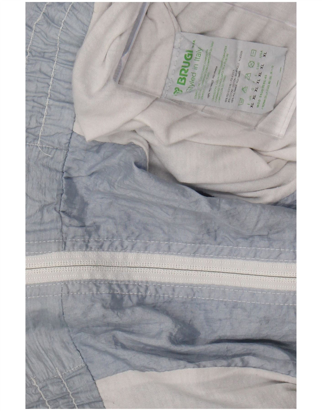 BRUGI Chaqueta superior de chándal con gráfico de corte holgado para hombre XL Poliéster azul