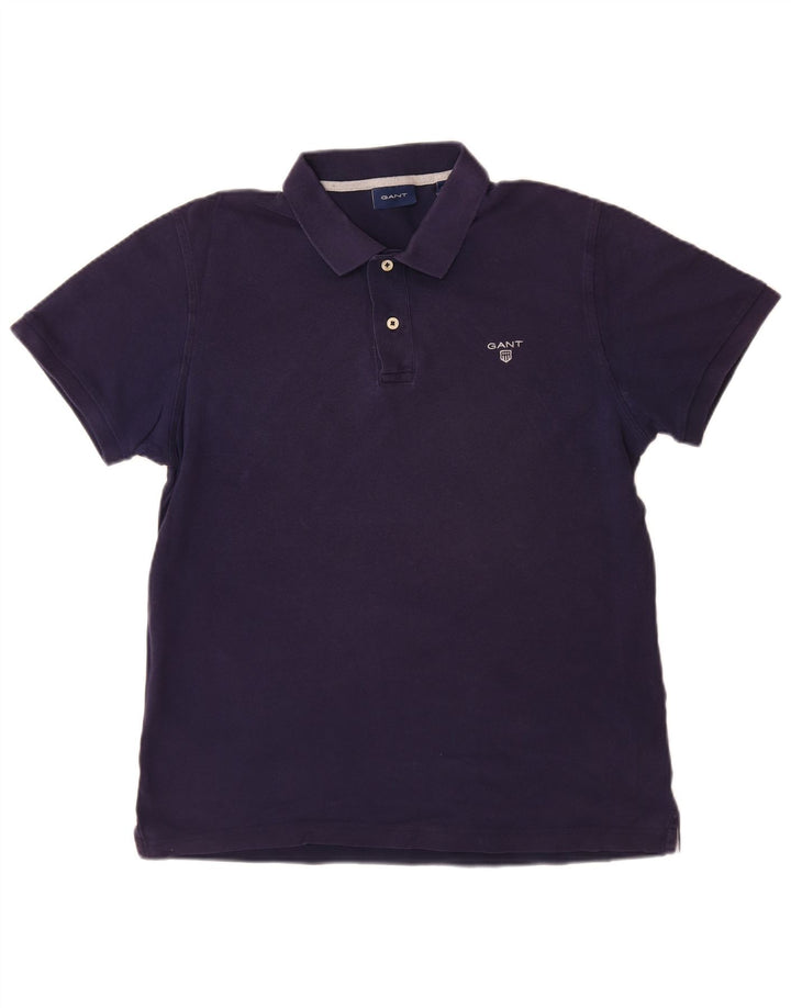 GANT Polo Hombre Azul Marino Medio Algodón