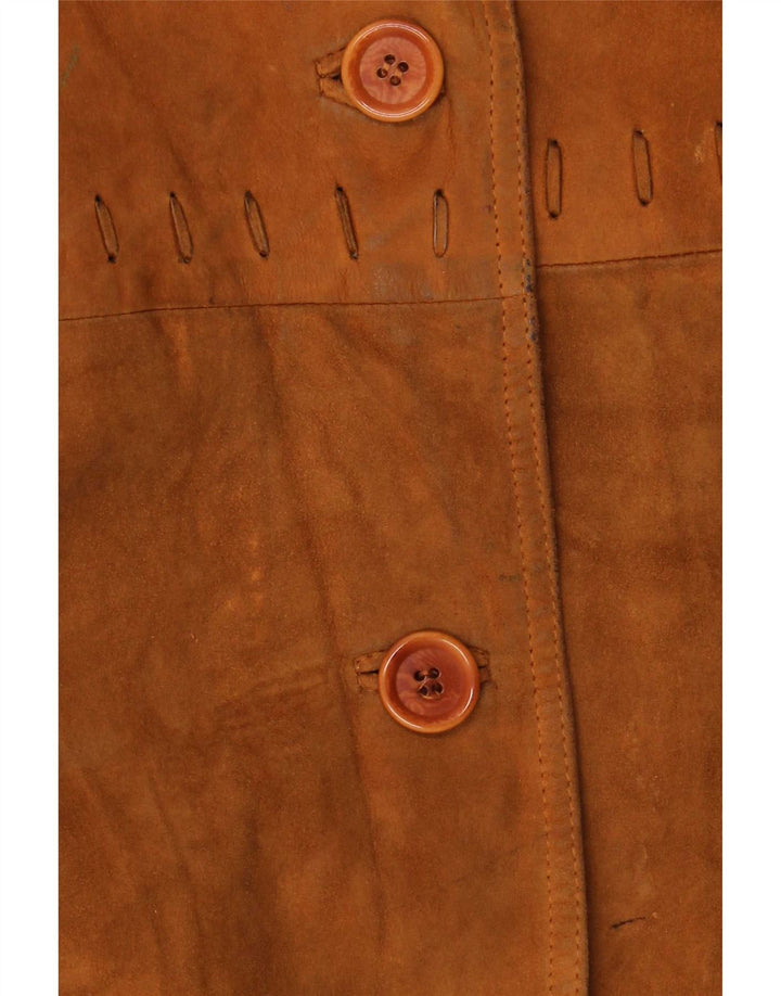 Conbipel Chaqueta de ante extragrande para mujer IT 46 Large Brown