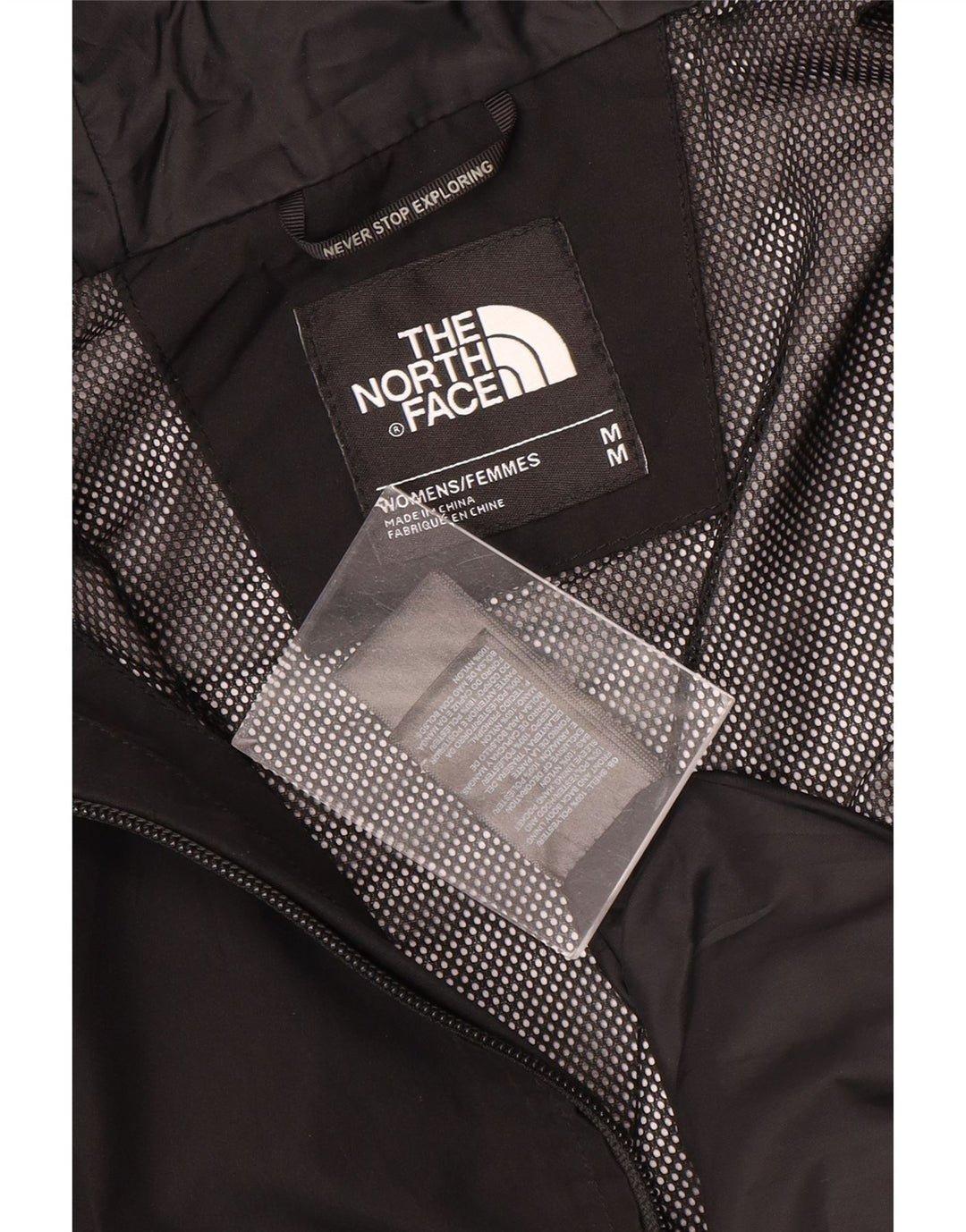 The North Face Chaqueta impermeable con capucha para mujer UK 40 Mediana Poliéster negro