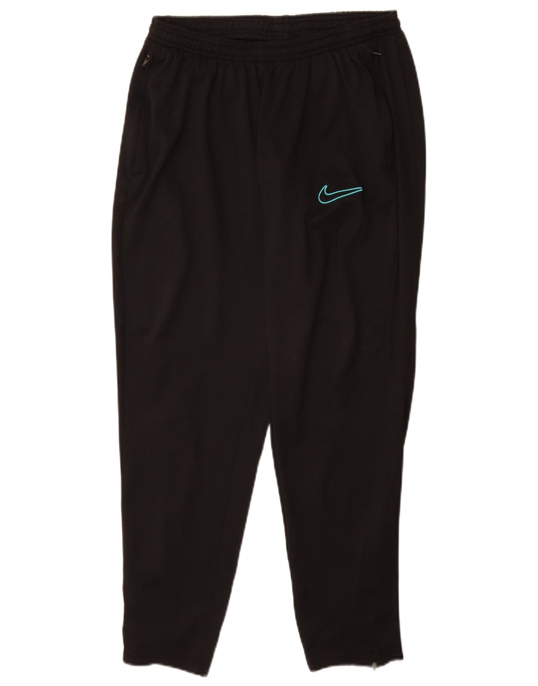 NIKE Mujer Dri Fit Chándal Pantalones UK 40 Grande Poliéster Negro
