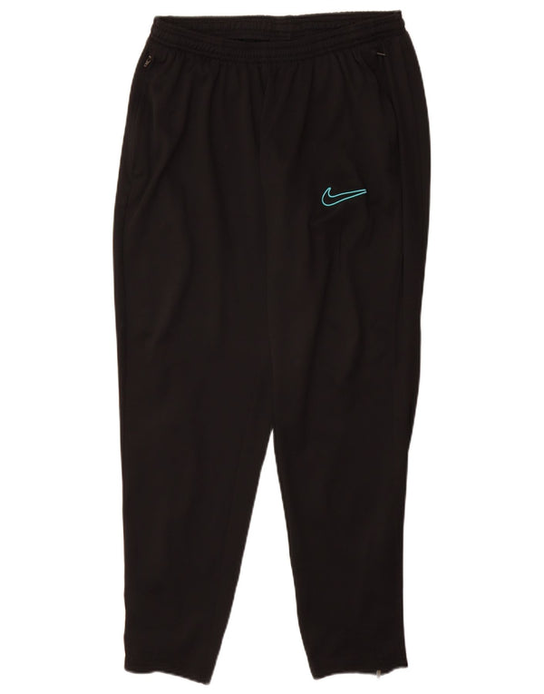 NIKE Mujer Dri Fit Chándal Pantalones UK 40 Grande Poliéster Negro