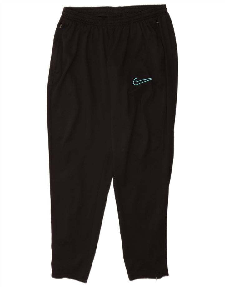 NIKE Mujer Dri Fit Chándal Pantalones UK 40 Grande Poliéster Negro