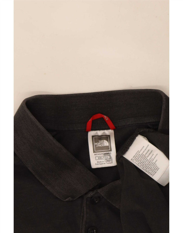 The North Face Mens Polo Shirt 2XL Grey Cotton