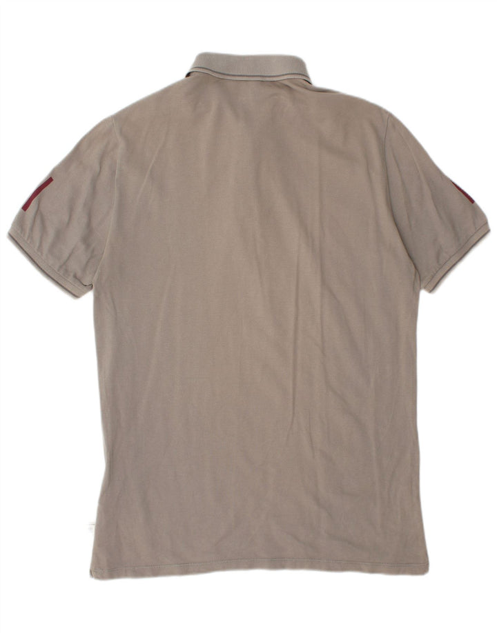 CERRUTI 1881 Polo gráfico para hombre de algodón gris grande