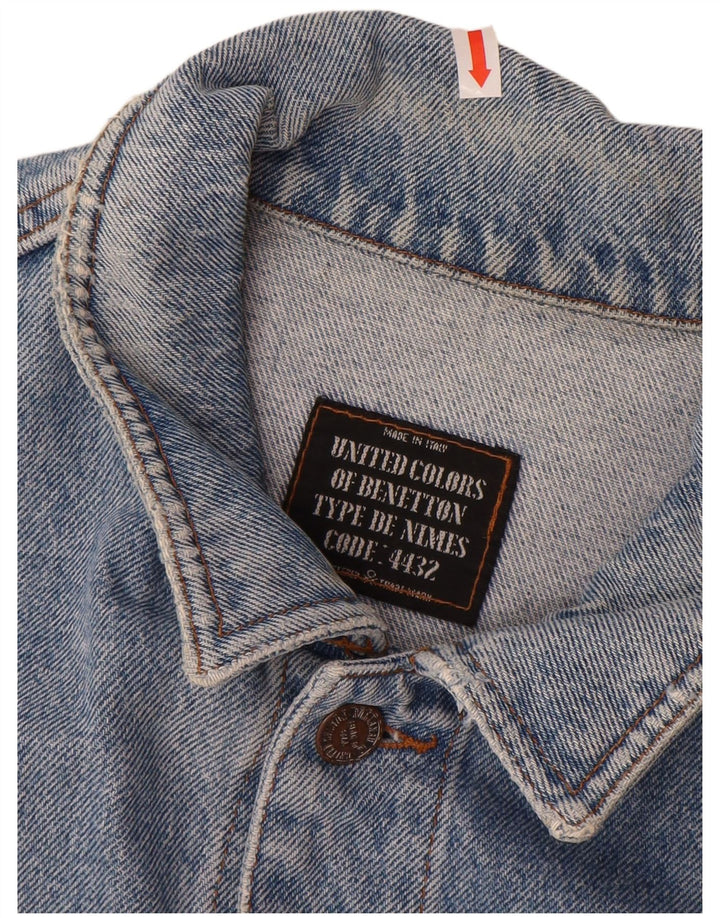 BENETTON Chaqueta Vaquera Hombre IT 52 XL Algodón Azul