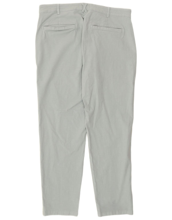 White Stuff Pantalones chinos cónicos para mujer UK 46 Large W36 L28 Algodón azul