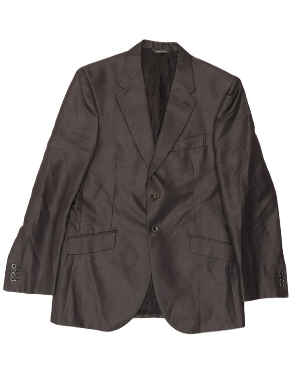 Carlo Pignatelli Chaqueta tipo blazer de 2 botones para hombre IT 52 XL Seda gris
