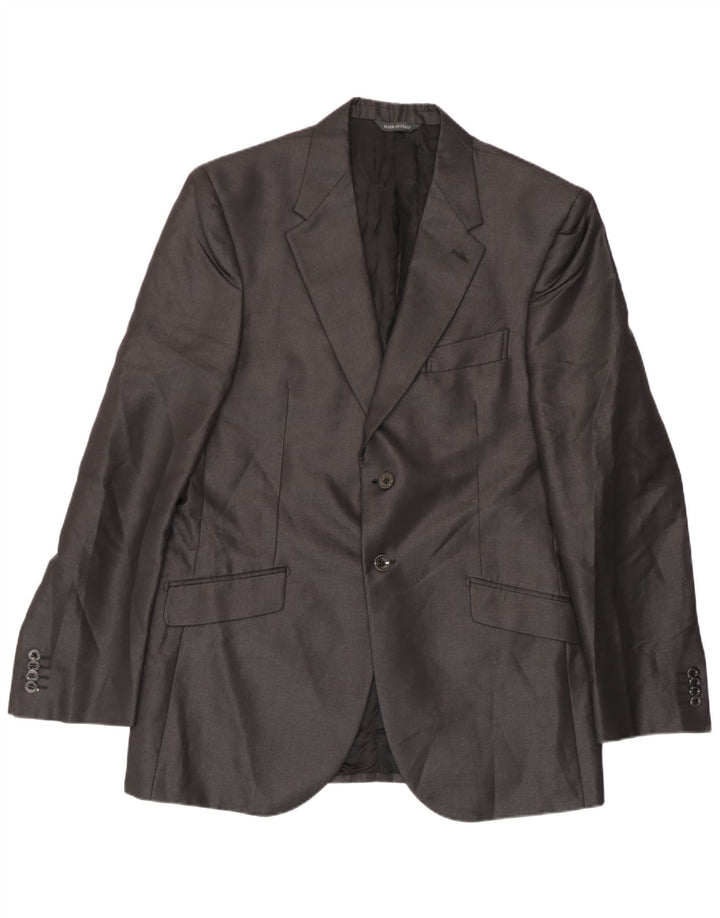 Carlo Pignatelli Chaqueta tipo blazer de 2 botones para hombre IT 52 XL Seda gris