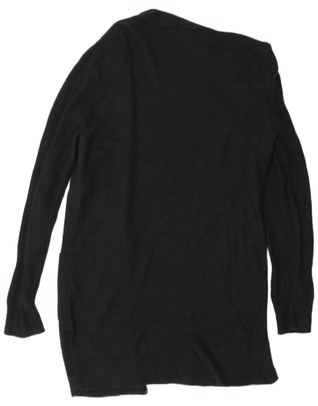 Marks & Spencer Suéter Cárdigan Abierto Largo para Mujer UK 8 Small Negro