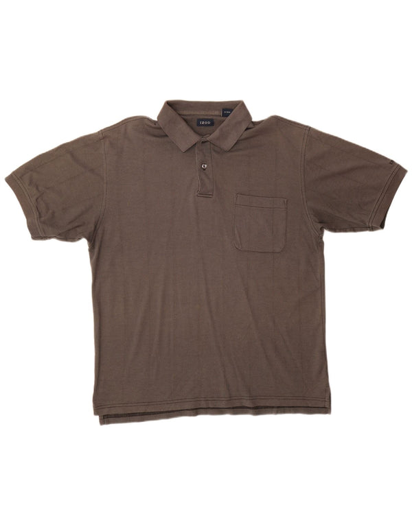 Polo Izod Hombre Algodón Gris Medio