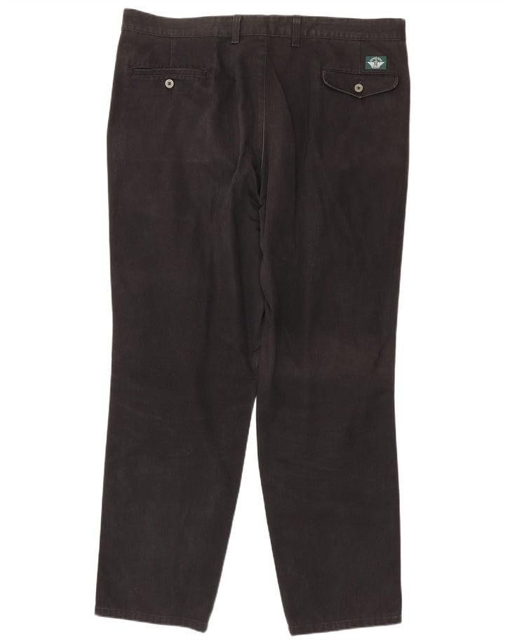 Dockers Pantalón chino con pinzas para hombre W42 L32 Negro