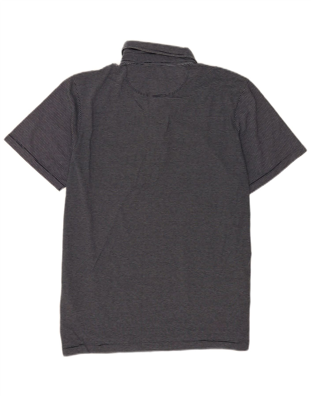 Polo para hombre Jigsaw de algodón a rayas azul marino mediano
