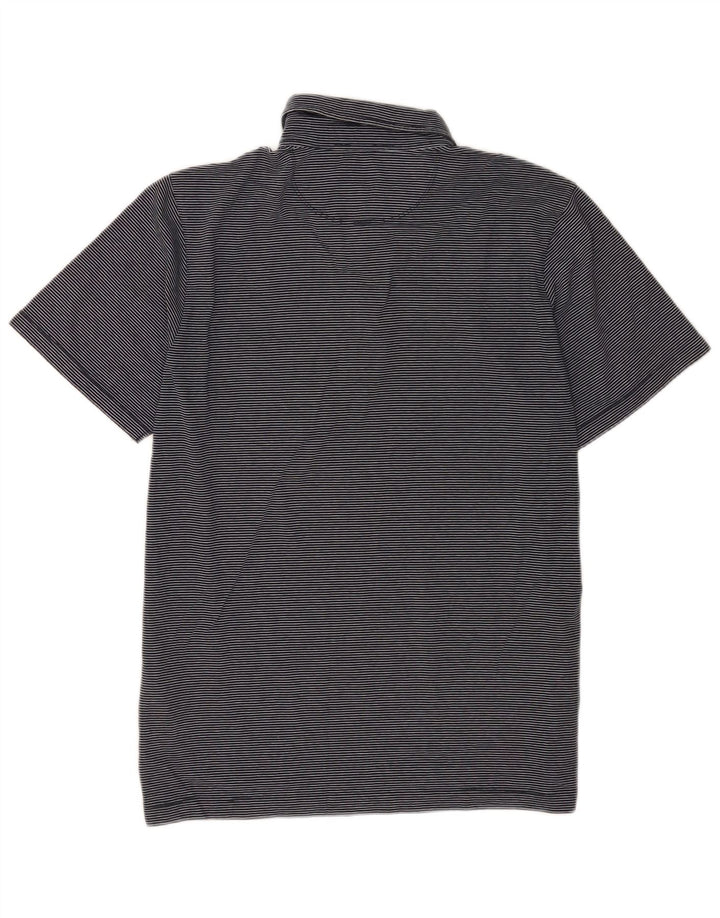 Polo para hombre Jigsaw de algodón a rayas azul marino mediano