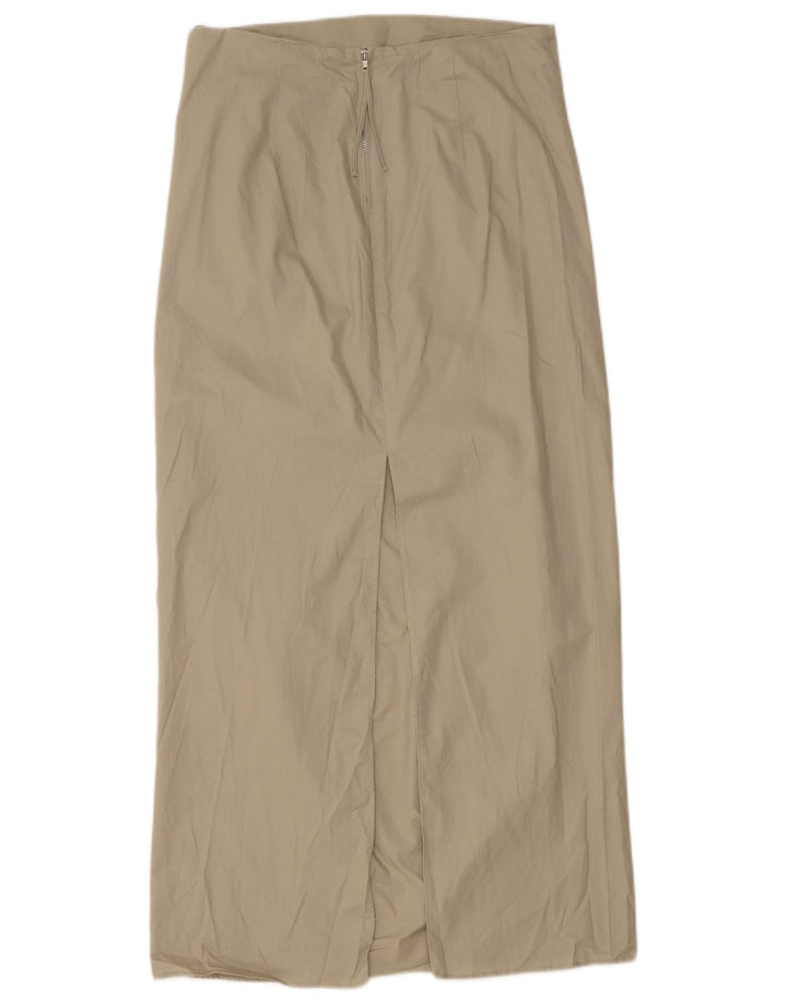 Zara Mujer Falda Maxi Mediana W28 Algodón Verde
