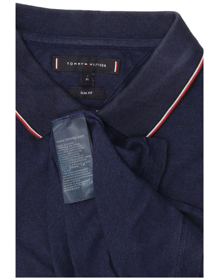 TOMMY HILFIGER Polo Slim Fit para Hombre Algodón Azul Marino Medio