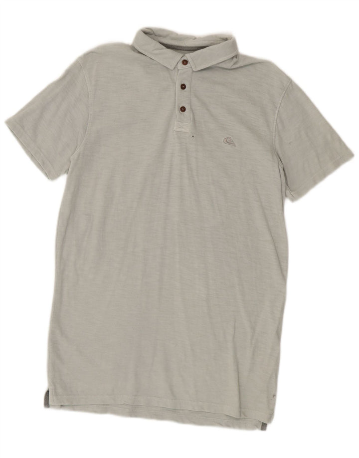 QUIKSILVER Polo de ajuste moderno para hombre de algodón gris medio