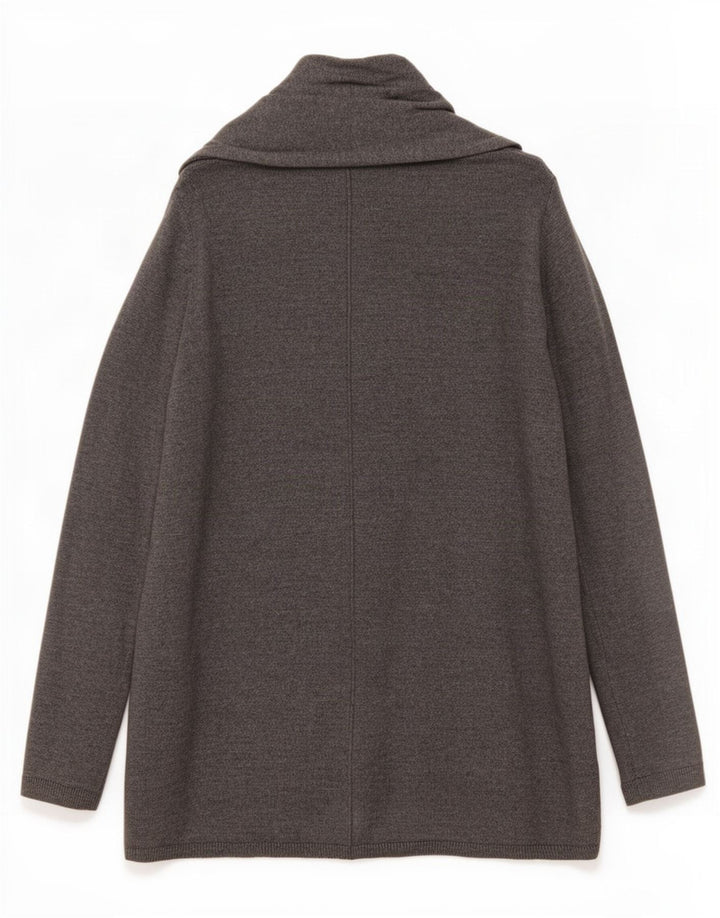 Zara Mujer Cárdigan Abierto Suéter UK 10 Small Gris