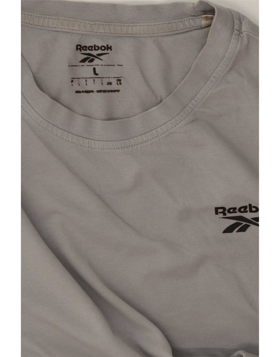 Camiseta Reebok Hombre Top Grande Gris
