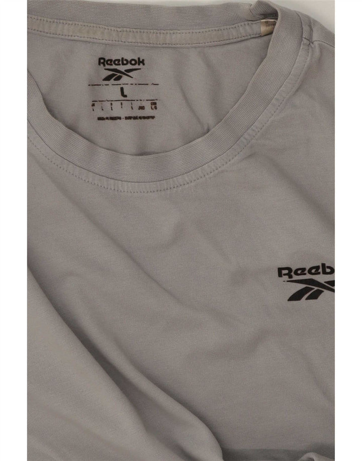 Camiseta Reebok Hombre Top Grande Gris