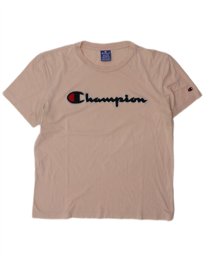 Champion Camiseta Gráfica Para Hombre Top Algodón Rosa Medio