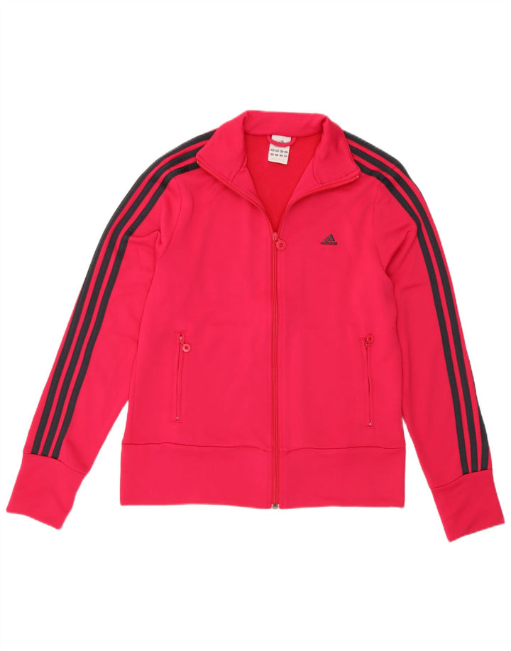 Adidas - Chaqueta de chándal para mujer, talla 40, poliéster rosa grande