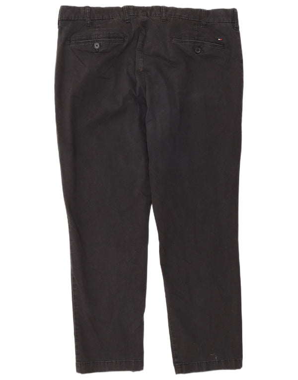 Tommy Hilfiger Pantalones chinos elásticos y ajustados para hombre W38 L30 Algodón negro