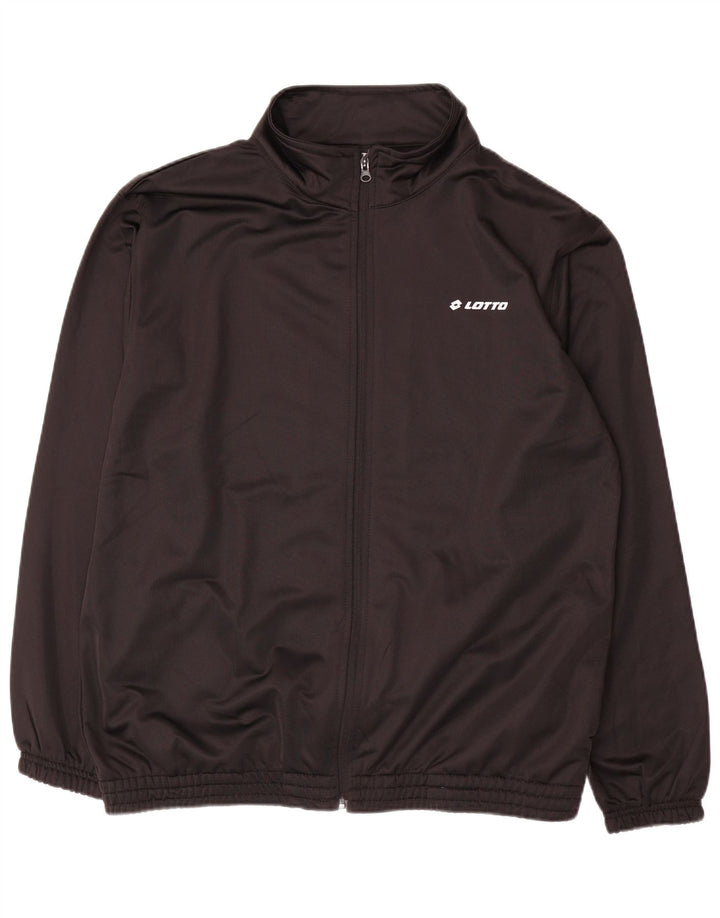 Lotto Chaqueta de chándal para hombre 2XL Poliéster negro