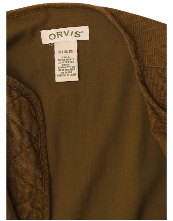Orvis Chaqueta Americana Abierta para Mujer US 10/12 Viscosa Caqui Mediana