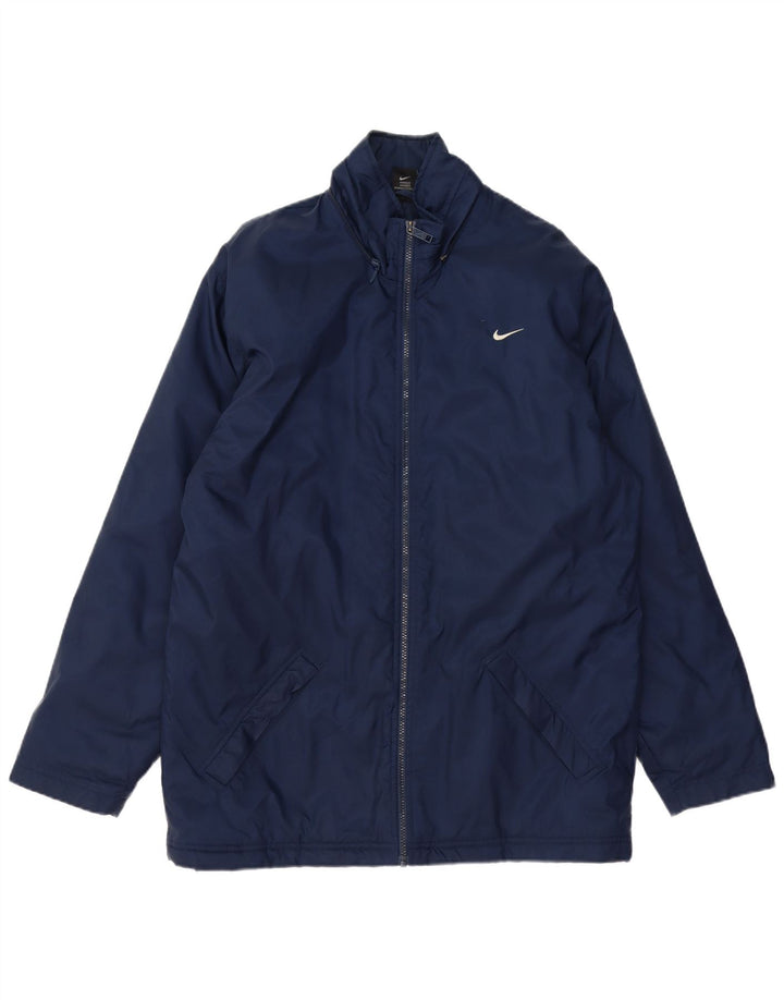 Nike Chaqueta cortavientos gráfica para hombre UK 38/41 Medium Azul marino Nylon