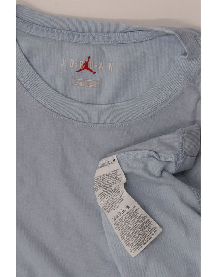 Jordan - Camiseta para hombre, talla grande, algodón azul