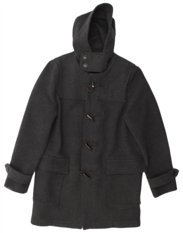 TOPMAN Trenca con capucha para hombre UK 38 Gris medio
