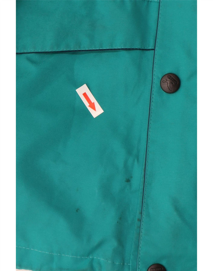 SALEWA Chaqueta cortavientos para hombre UK 40 Large Azul Colorblock Poliamida