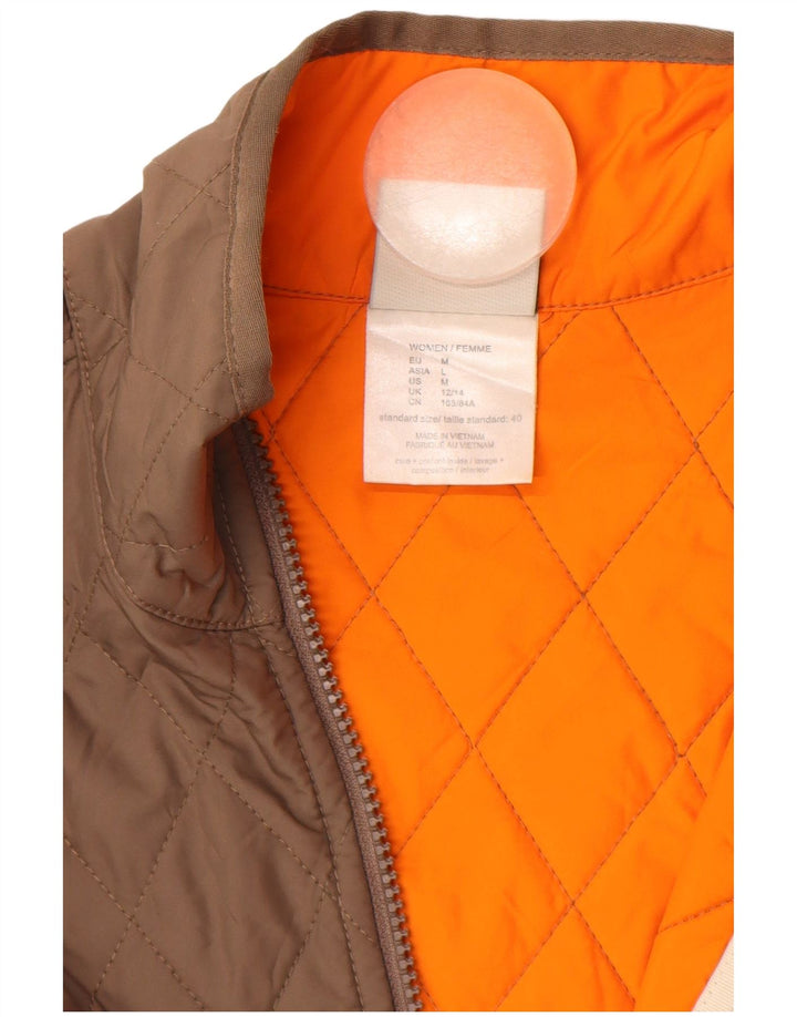 JACK WOLFSKIN Chaqueta acolchada con forro para mujer UK 12/14 Poliéster beige medio