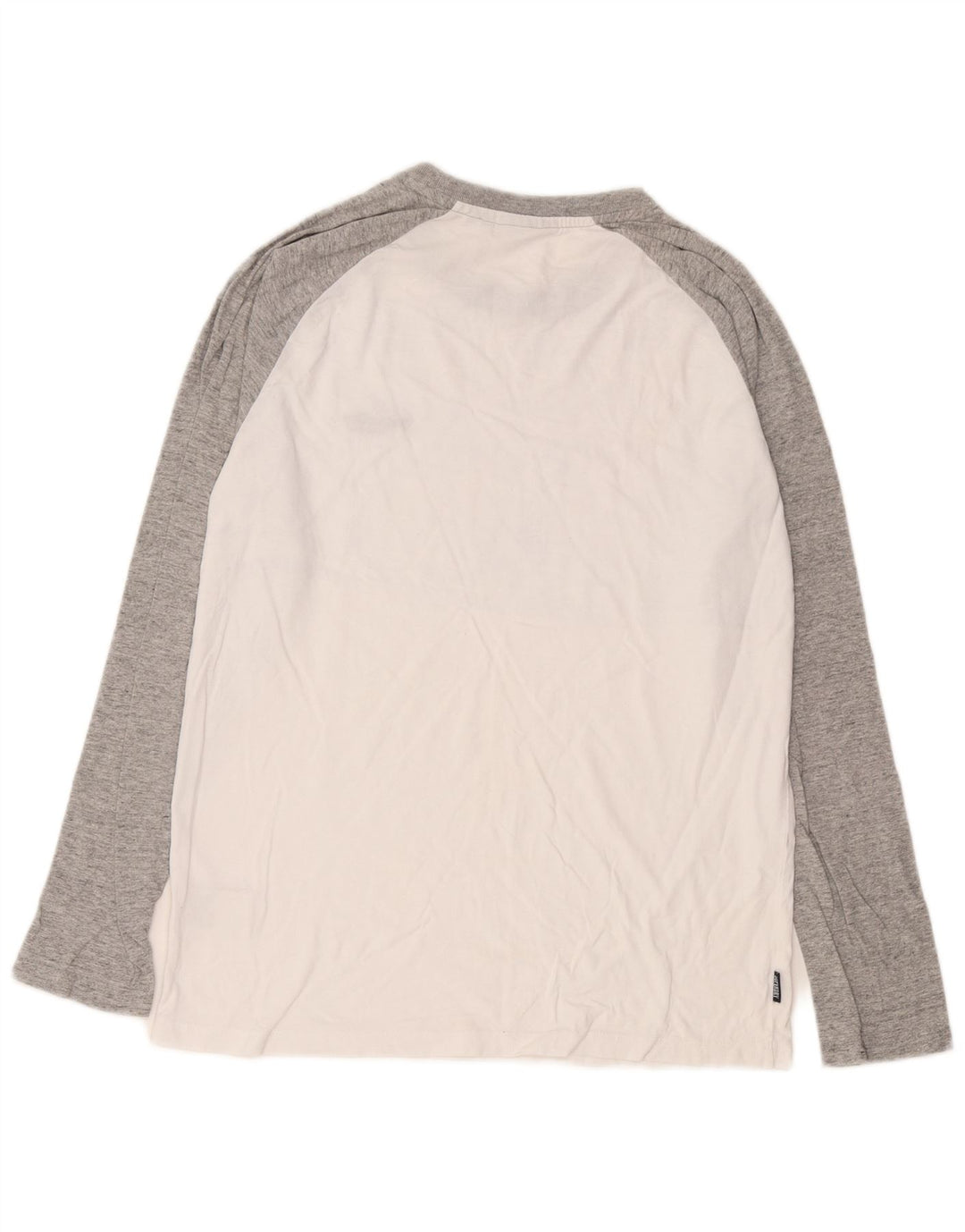 Superdry Hombre Top De Manga Larga De Algodón Color Block Blanco Grande