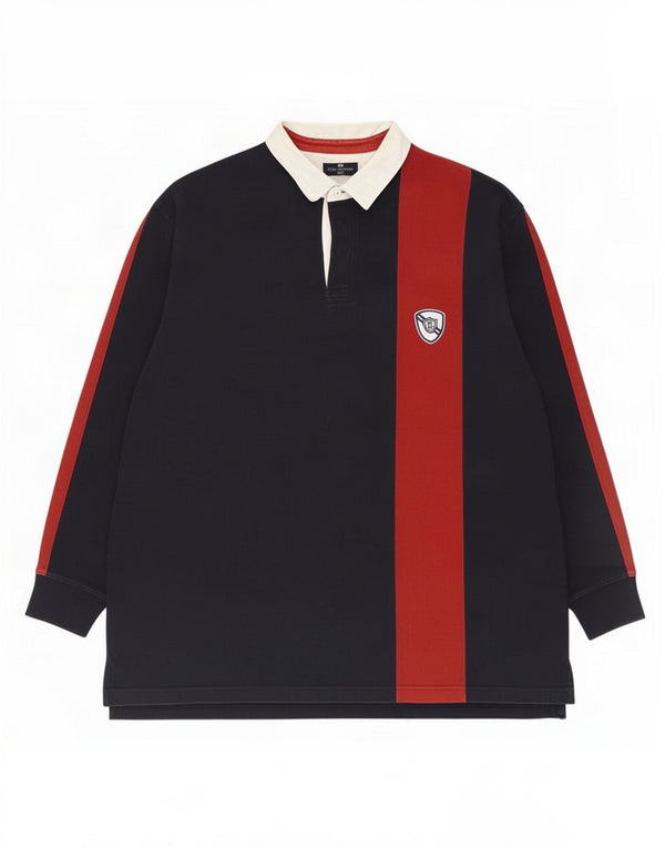 Marks & Spencer Polo de rugby azul Harbor para hombre, 2XL, color azul marino