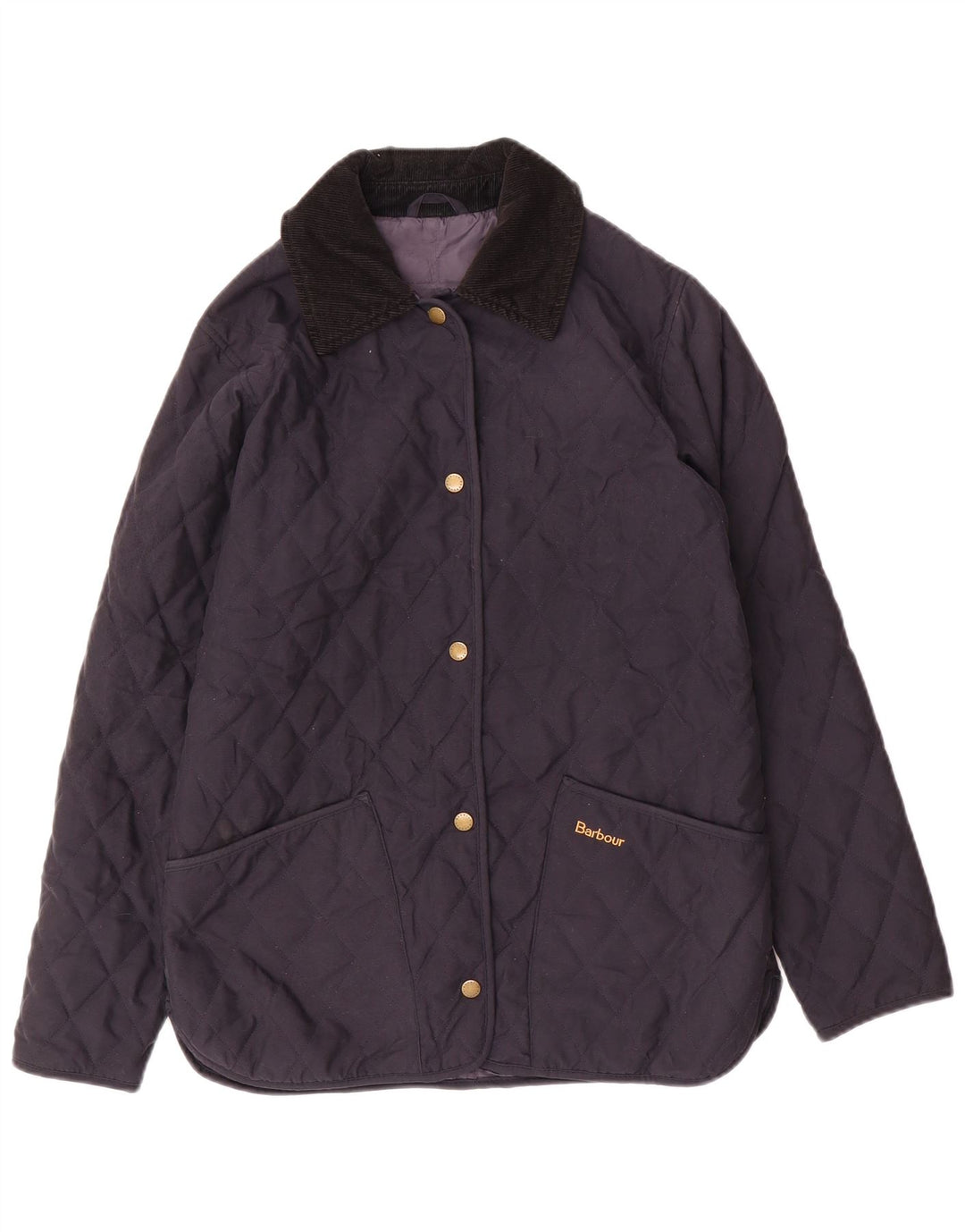 BARBOUR Chaqueta acolchada para mujer UK 8 Small Poliéster azul marino