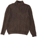 Crew Clothing - Jersey con cuello y cremallera para hombre, lana gris grande