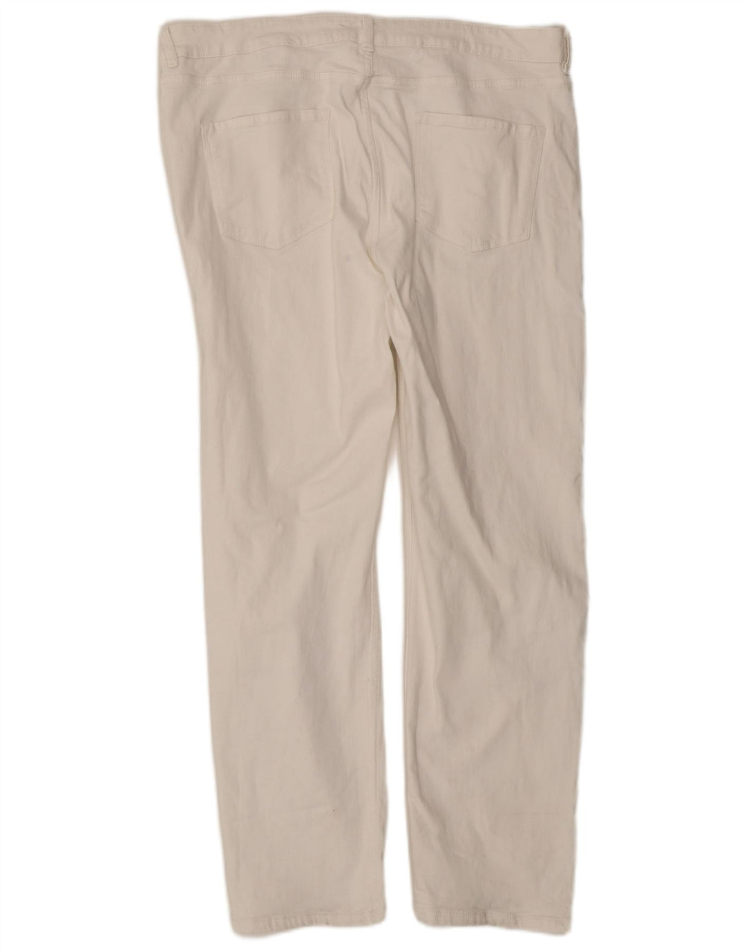 Marks & Spencer Vaqueros rectos regulares para mujer UK 20 2XL W40 L29 Blanco