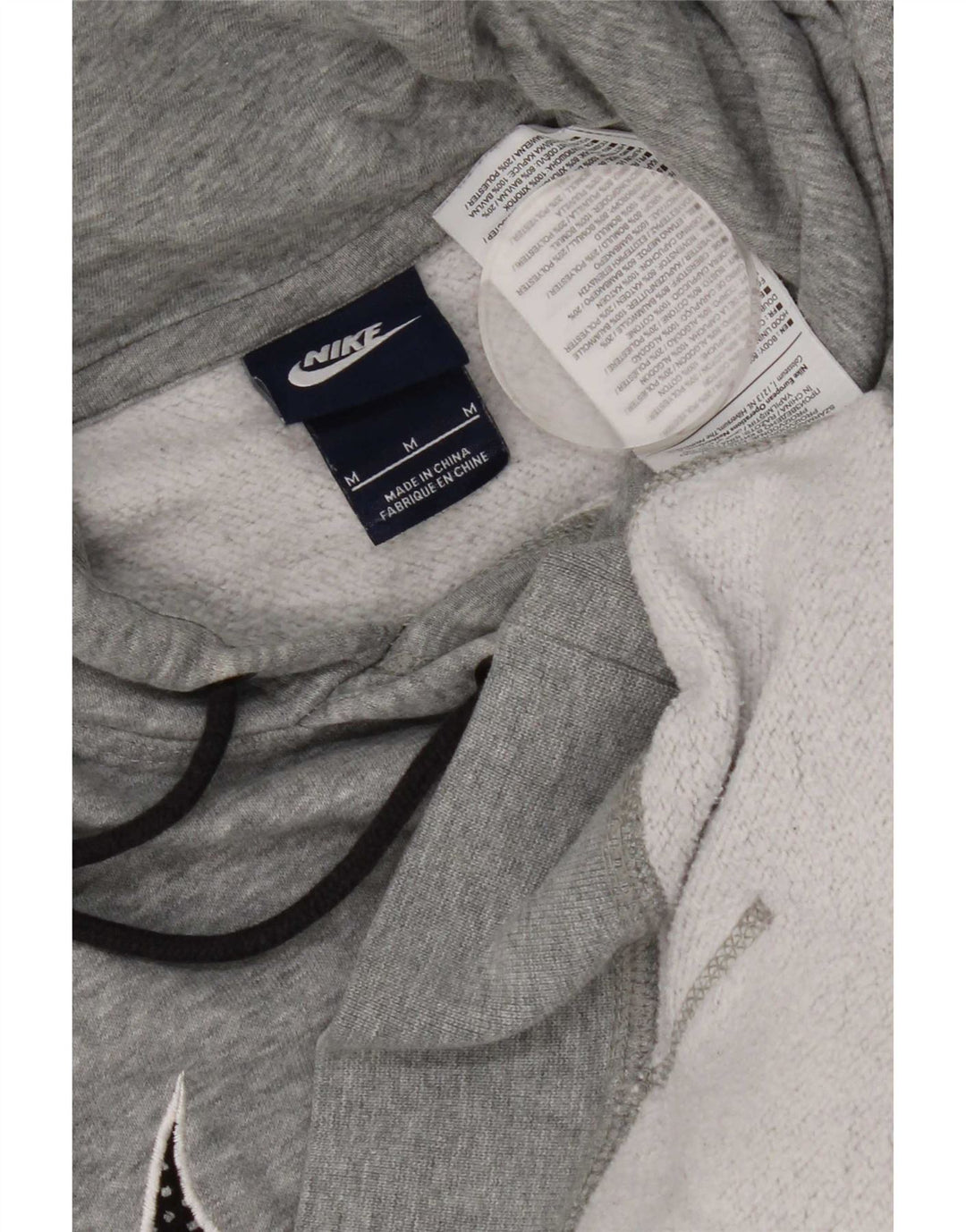 Nike Hombre Sudadera Con Capucha Gráfica Jersey De Algodón Gris Medio