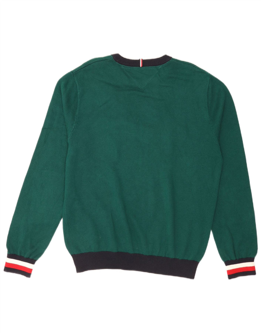 Jersey Tommy Hilfiger Hombre con cuello redondo y bloques de color verde medio