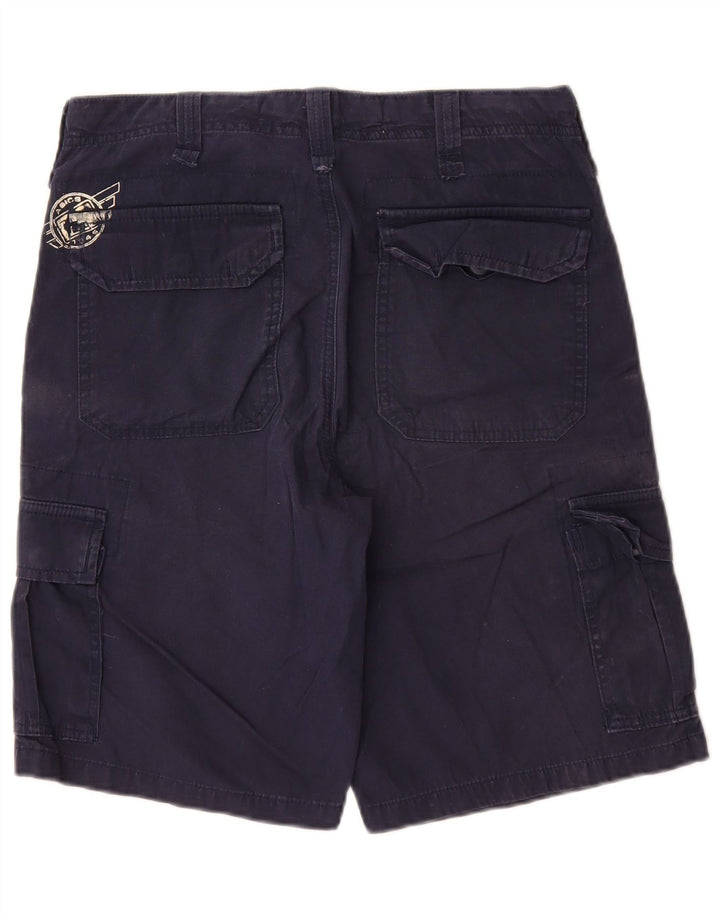 Asics Pantalones cortos cargo para hombre IT 46 Small W30 Algodón azul marino