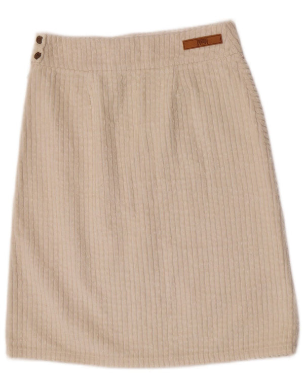 Gianfranco Ferre Falda De Pana Mujer W30 Mediana Blanco Roto